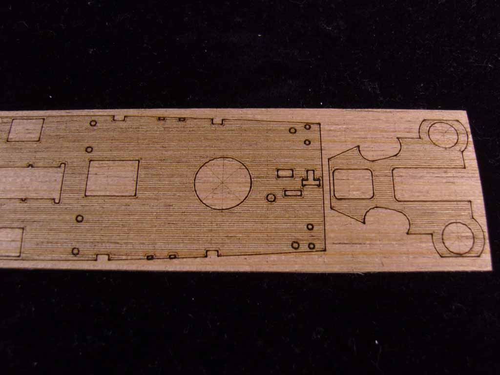 AW20073 Деревянная палуба для USS Baltimore CA-68 1944