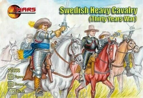 72036MR Фигуры Swedish Heavy Cavalry (Thirty Years War) 1/72 Mars Mars