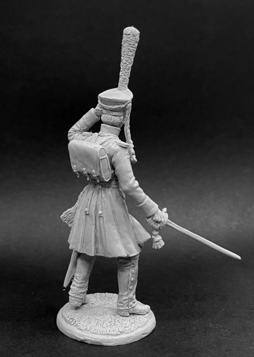 CHM-54246. Обер-офицер пехотных полков в сюртуке, Россия 1812-14 гг. 54 мм. Материал - смола. Chronos Miniatures