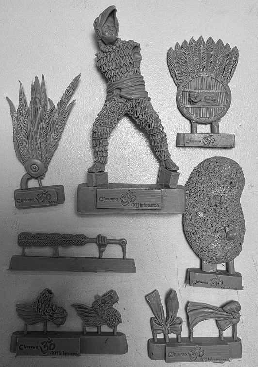 CHM-54058. Ацтекский воин - 'Орёл', XIV-XVI века. 54 мм. Материал – смола. Chronos Miniatures