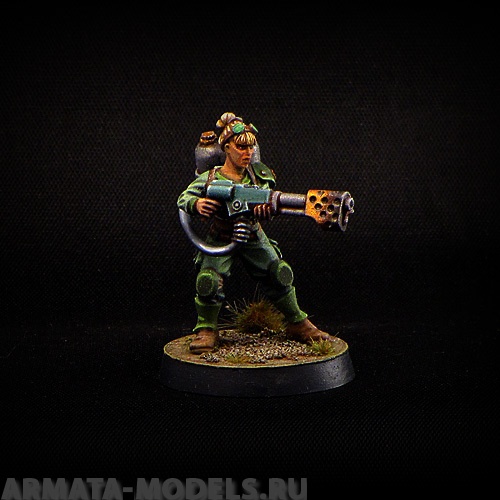 BV-fem-flamer Игровая миниатюра  Flame-thrower Огнемет BROTHER VINNI's