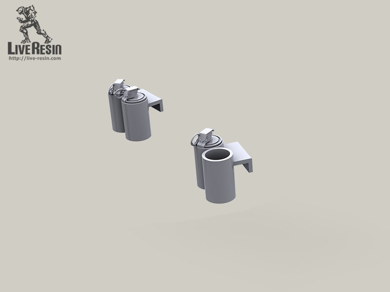LRE35317 Наборы для башни SAG II - самодельные стаканы для размещения дымовых гранат М18 и ящики с лентами закрепленные в кредл