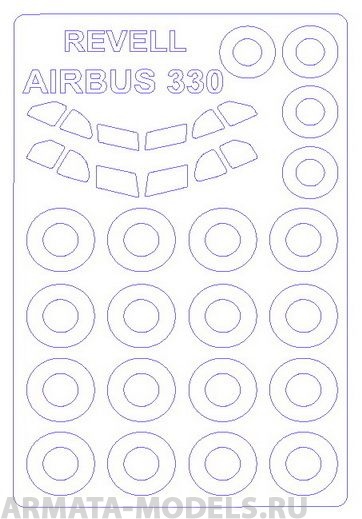 14407KV Окрасочная маска ATR 42-500 (ITALERI #1801) + маски на диски и колеса