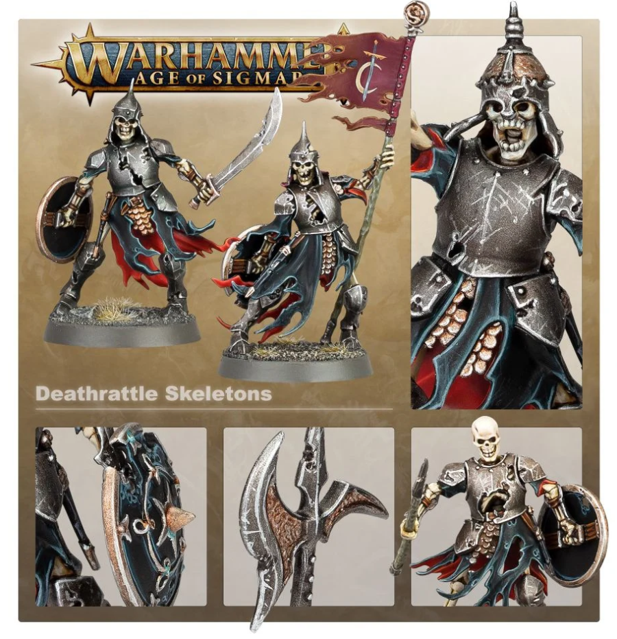 91-42GW Набор Бездушные Повелители Могил. Гремящие Скелеты (Deathrattle Skeletons)