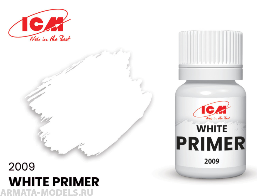 C2009 Краска для творчества, 17 мл, Грунтовка, цвет Белый(White)