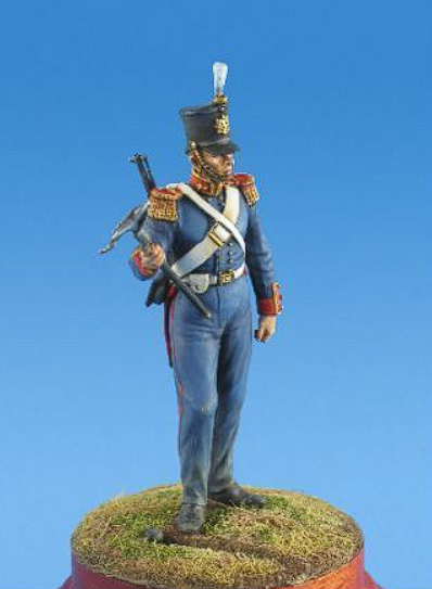 CMOS-54001(M). Британский канонир королевской артиллерии, 1854-56 гг. 54 мм.  Материал - белый металл. Chronos Miniatures