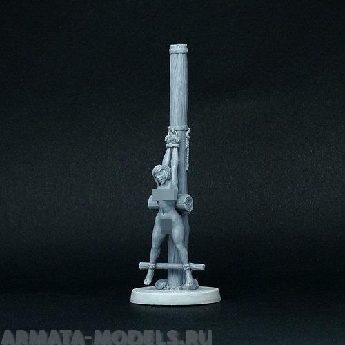 BV-vg-17 Игровая миниатюра  woman stretched at stake женщина растягивается на костре BROTHER VINNI's