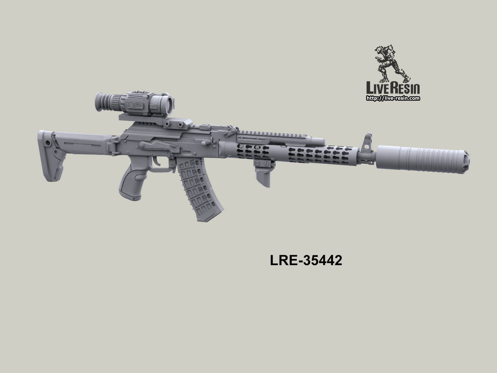 LRE35442 Российское современное штурмовое оружие - автоматы, набор - 3, 6 шт Live Resin