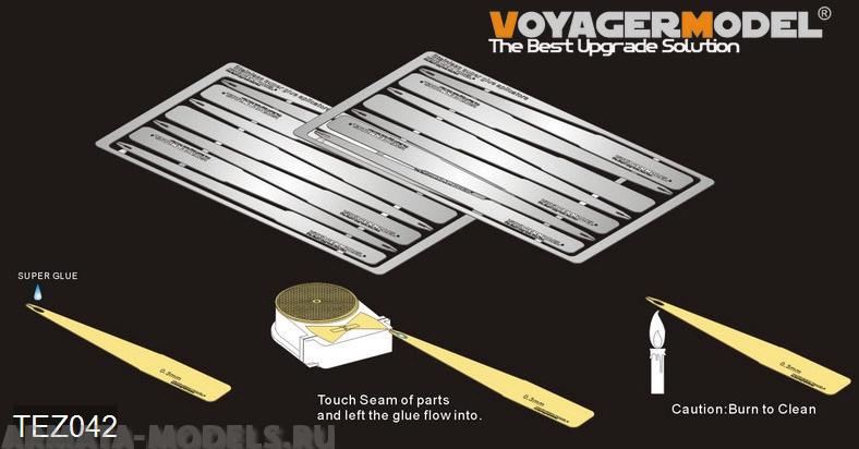 TEZ042 Апликаторы для суперклея для нержавеющей стали Voyager (14PCES) (GP)