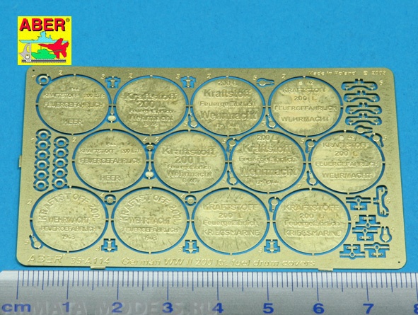 ABR-35-A114  Дополнения для  German WWII 200 ltr. fuel drum covers для  1/35