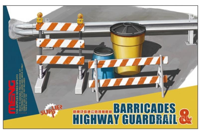 SPS-013  Barricades & Highway Guardrail Set 1/35