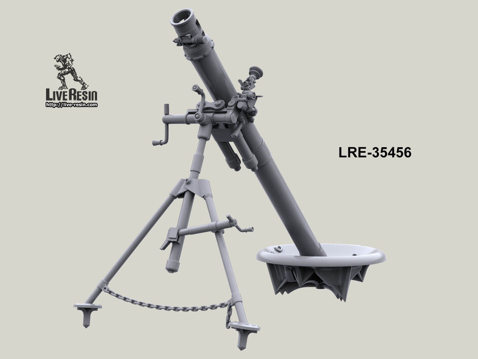 LRE35456 Современный Российский 82 мм миномет Live Resin
