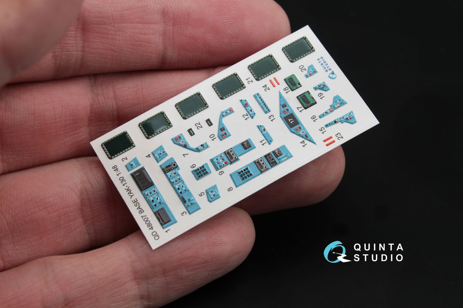 QD48007-Pro 1:48 3D Декаль интерьера  кабины Як-130, расширен. набор (для  модели Звезда)