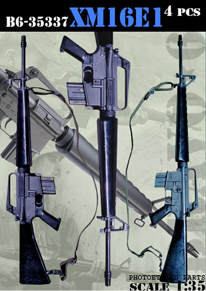 B6-35337 Миниатюра с фототравлением Винтовка XM16E1