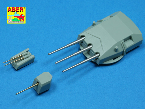 ABR-1:350-L-44  Дополнения для  Set of Barrels for Admiral Graf Spee class battleships 280mm x 6; 150mm x 8; 105mm x 6  для  1/350