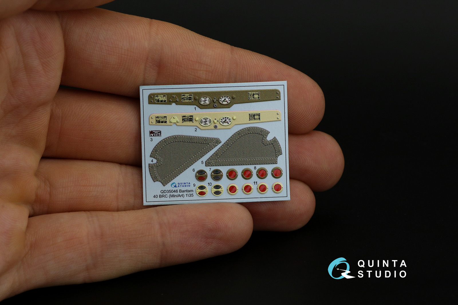 QD35046 3D Декаль интерьера кабины Bantam 40 BRC (Mini Art)