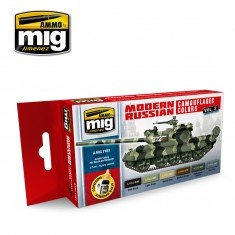 AMIG7161 Ammo Mig Набор акриловых красок MODERN RUSSIAN CAMO COLORS VOL. 2