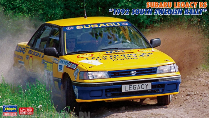 20602-Автомобиль SUBARU LEGACY RS 1992 SOUTH SWEDISH RALLY (Limited Edition) Hasegawa