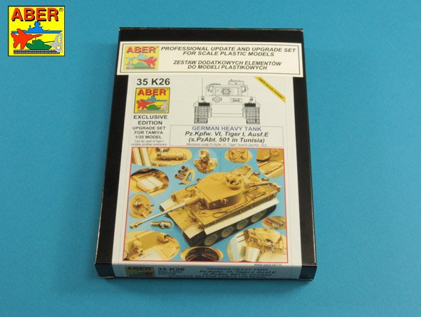 ABR-35-K26  Дополнения для  Pz.Kpfw. VI Ausf.E (i.Kfz.181) Tiger I –  s.PzAbt. 501 in Tunisia для Tamiya 1/35