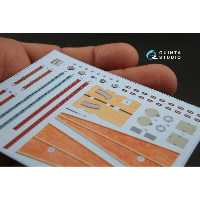 QD32050 3D Декаль интерьера кабины Fokker Dr.1 (для модели Meng)