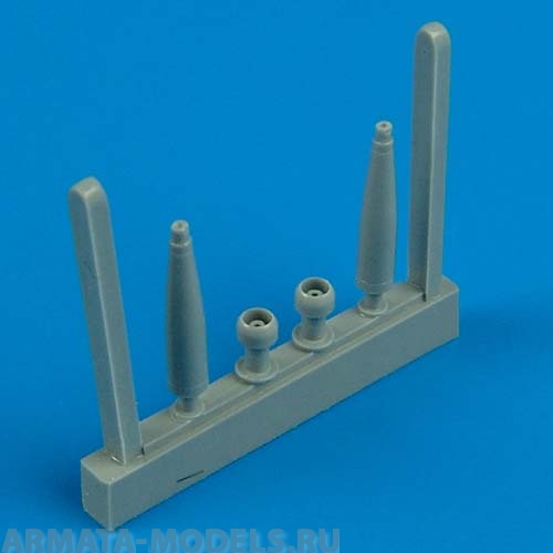 QB48256  Spitfire Mk.IXe Cannon Barrels kit for Hasegawa 1/48