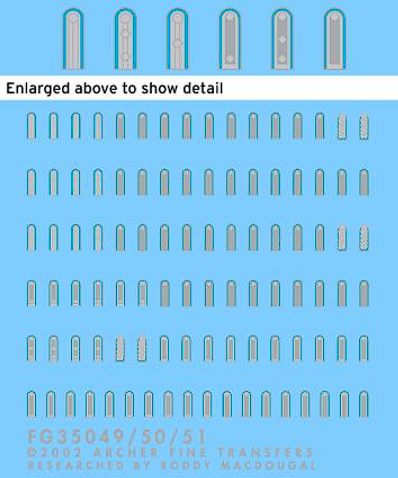 FG35050E Погоны для медиков  вермахта 1944-45.