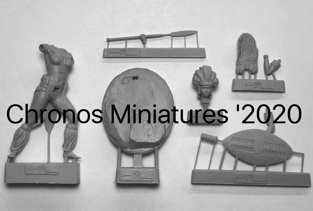 CHM-75041. Миры Фэнтези: Зулусская женщина-воин. 75 мм. Материал - смола. Chronos Miniatures
