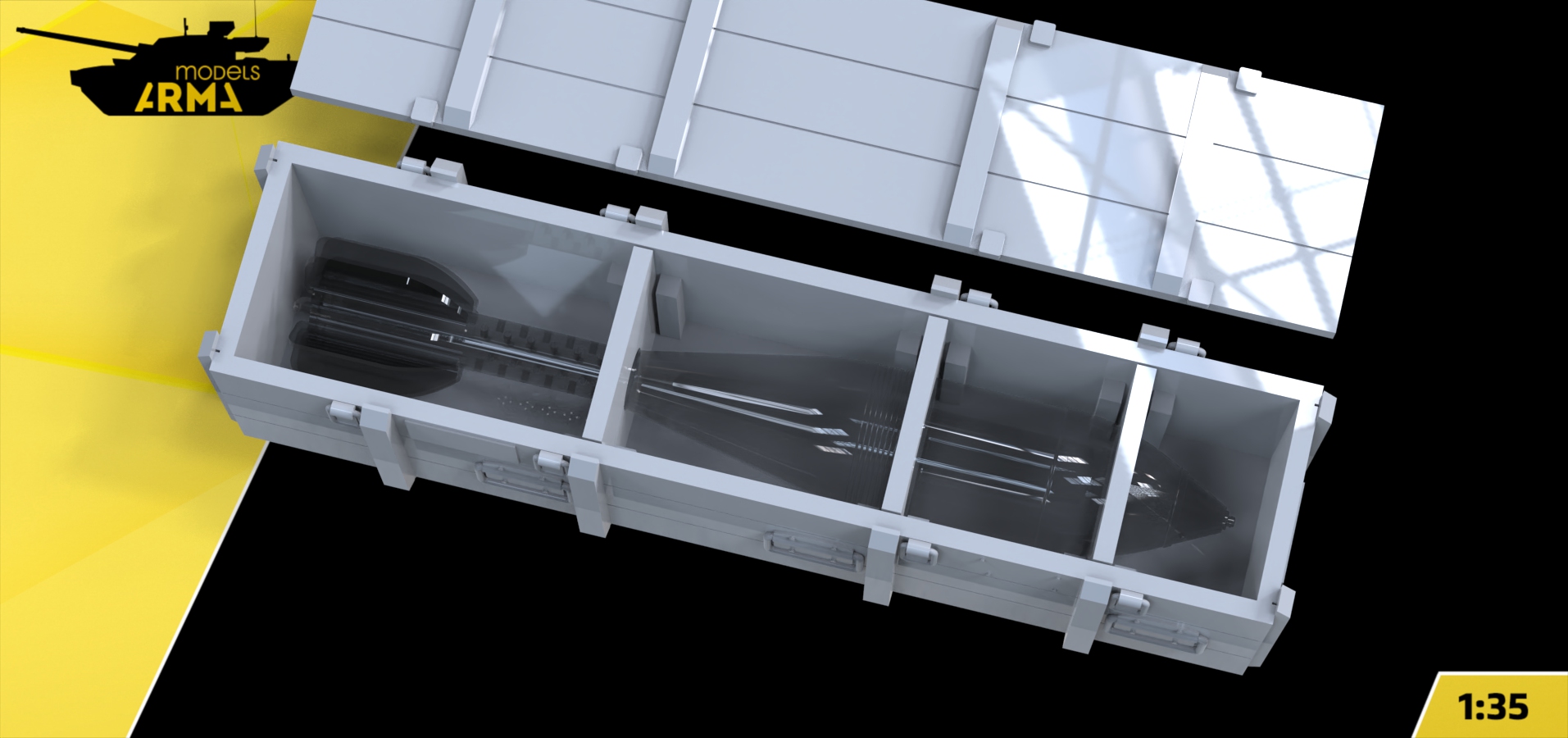 AM36014 Ящик для мин 240-мм (Не для свободной продажи) Arma Models