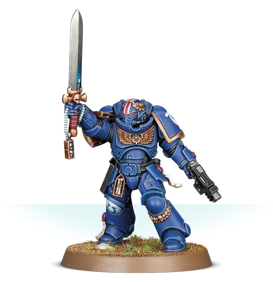 48-84GW Набор Космодесант. Примарис Лейтенант с силовым мечом (Space Marines Primaris Lieutenant with Power Sword)