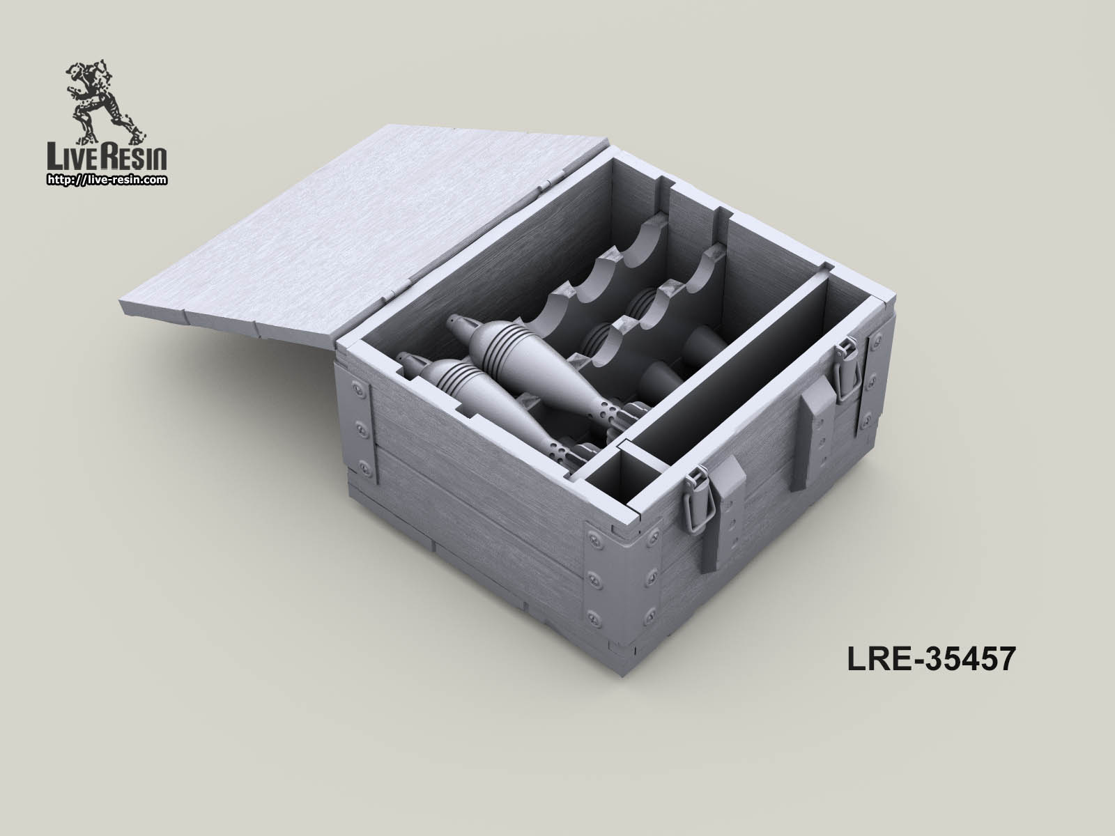LRE35457 Открытые ящики с 82 мм боеприпасами Live Resin