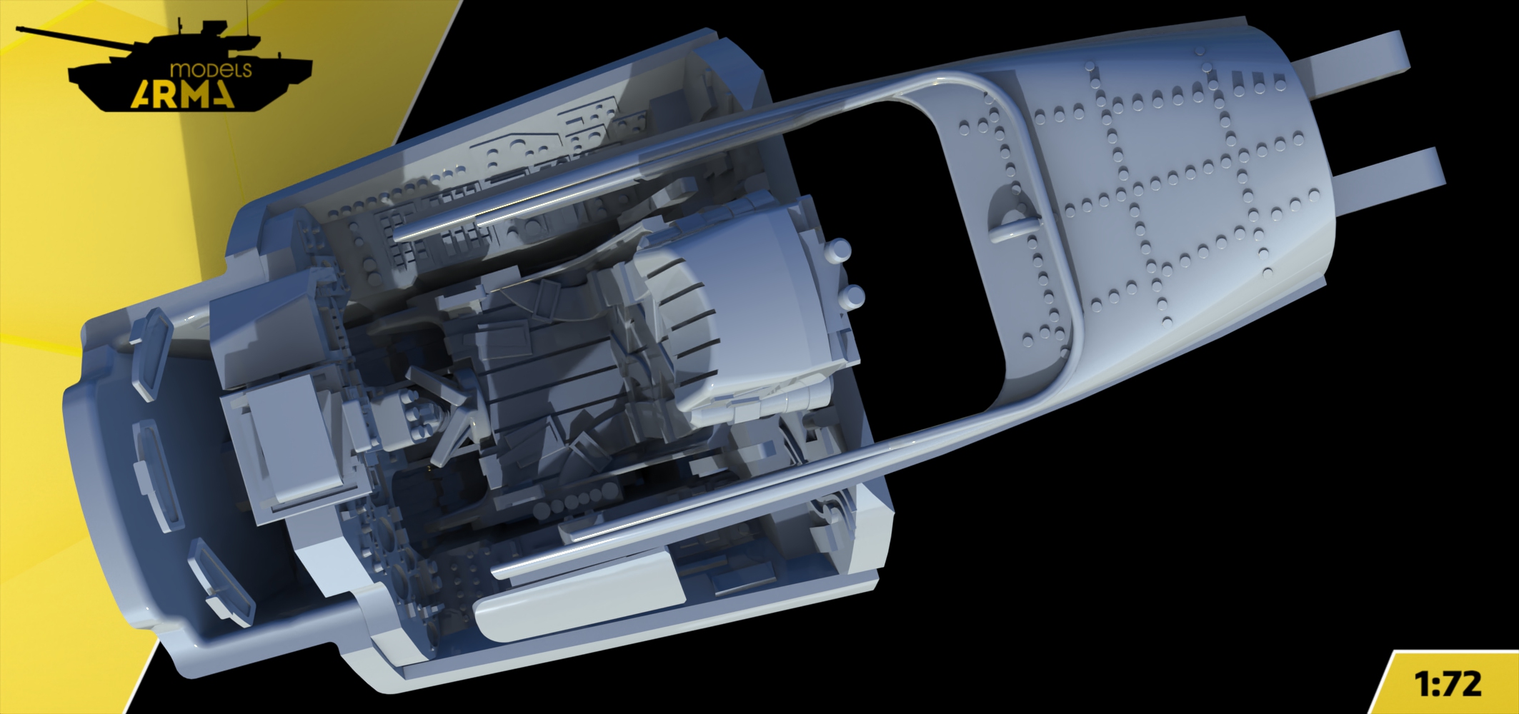 AM7255 Кабина (интерьер) Су-33 для модели фирмы Звезда 7297