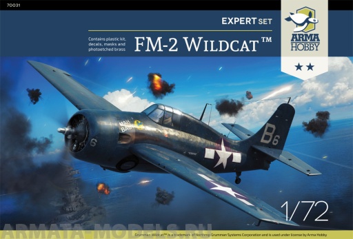 AH70031 Самолет FM-2 Wildcat Expert Set Arma Hobby
