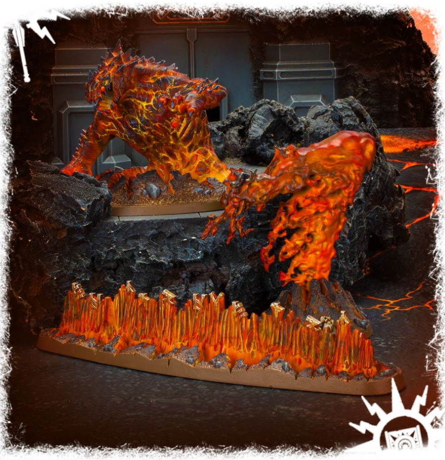 84-27GW Набор игрового ландшафта Огненные Истребители.  Магматические Заклинания (Fireslayers Magmic Invocations)