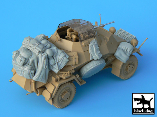 T35003 Конверсионный набор Sd.Kfz. 222\223 accessories set for Tamiya kits 12 resin (Black dog)