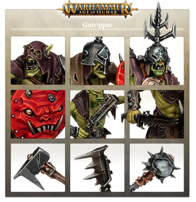 89-70GW Набор Боевые Кланы Орруков. Патрашилы (Orruk Warclans Gutrippaz)