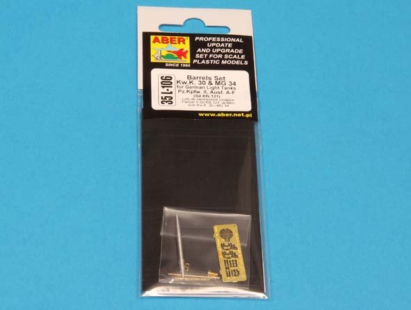 ABR-35-L-106  Дополнения для  Barrels set KwK.30 & MG 34 for Pz.Kpfw. II, Ausf. A-F для любых моделей 1/35