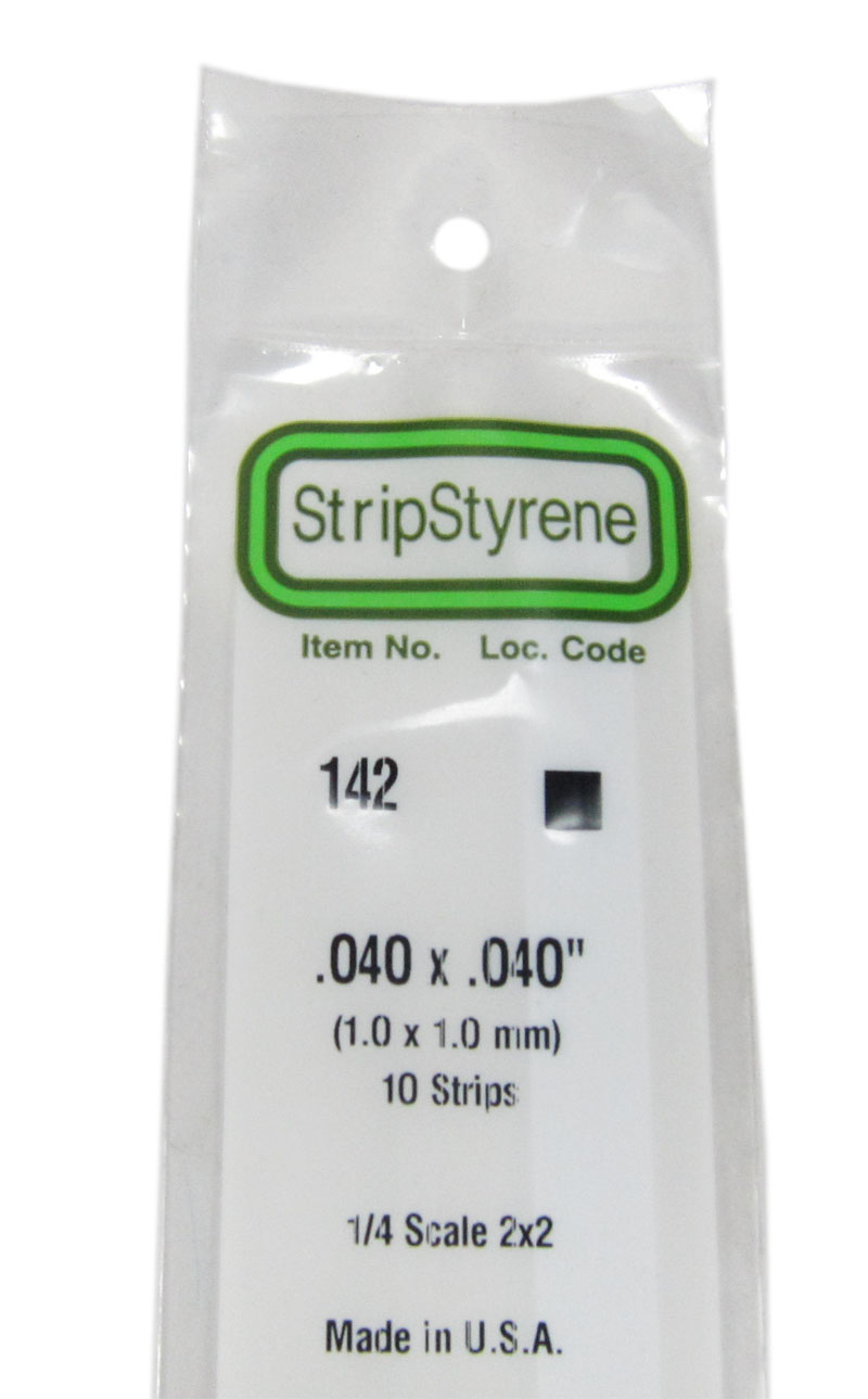 EVG142 Полоска пластиковая 1,0х1,0 мм, 10 шт/уп.