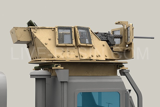 LRE35230 Бронированная башня для бронетехники Корпуса Морской Пехоты США MCTAGS для установки на грузовых автомобилях MTVR MK23, MK25 и LVSR.