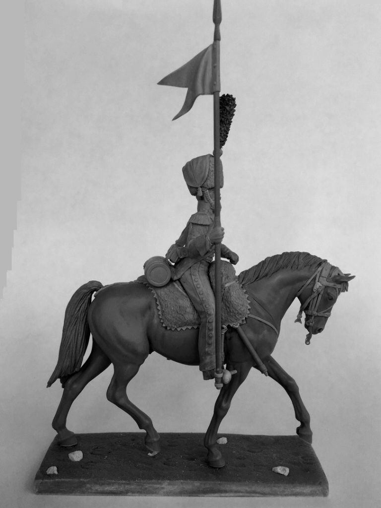 CHM-54205. Сапер конно-егерских полков, Франция 1809-12 гг. 54 мм. Материал - смола. Chronos Miniatures