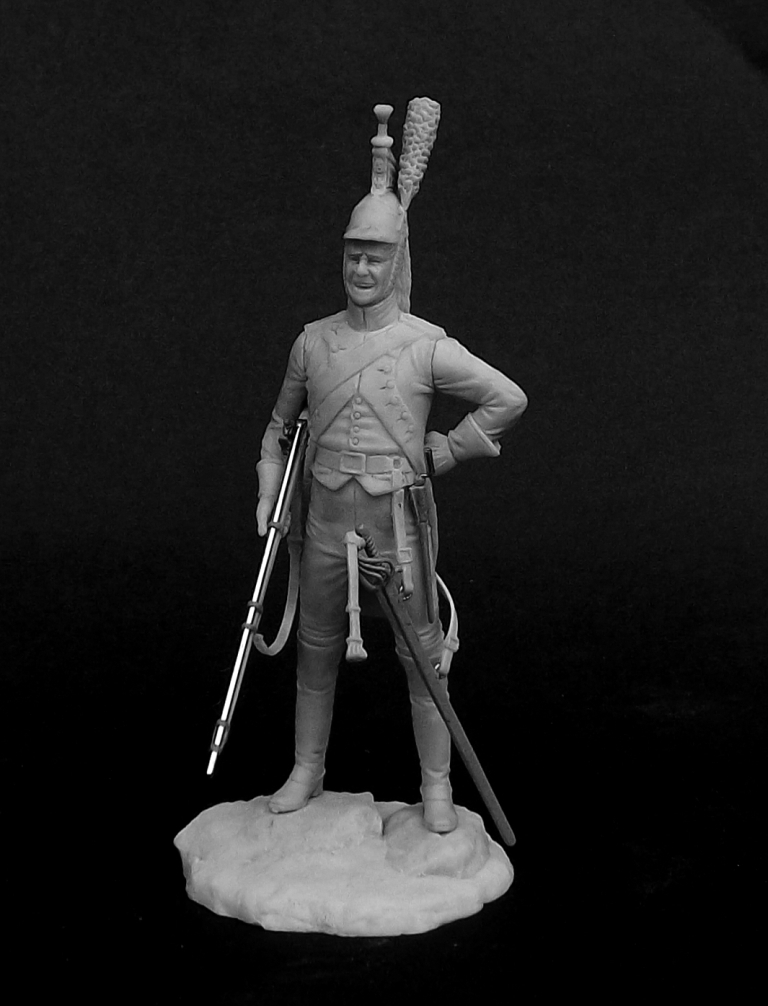 CHM-54149.Рядовой драгунских полков, Франция 1809-11 гг. 54 мм. Материал – смола. Chronos Miniatures