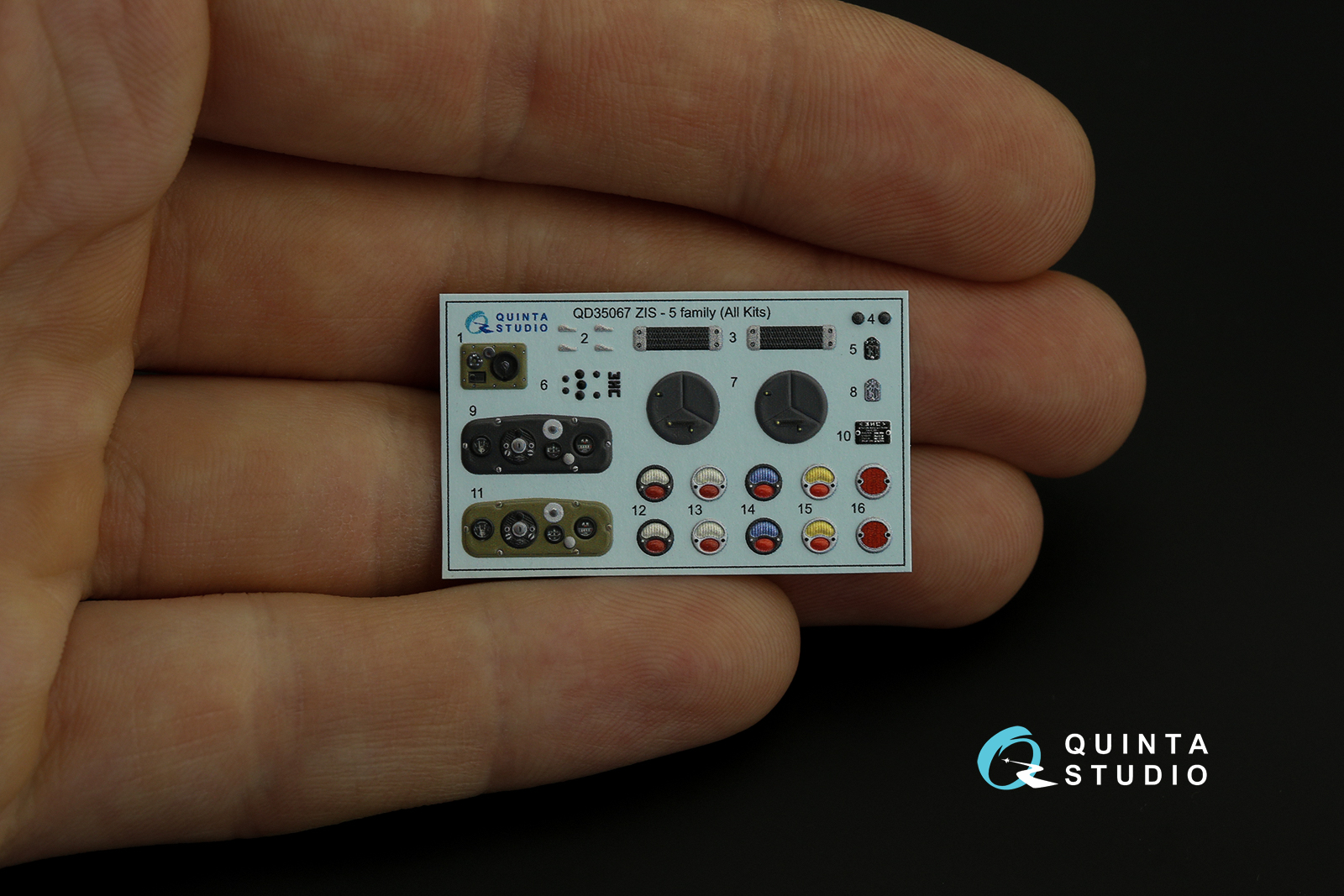 QD35067 3D Декаль интерьера кабины ЗИС-5 (для любых моделей)