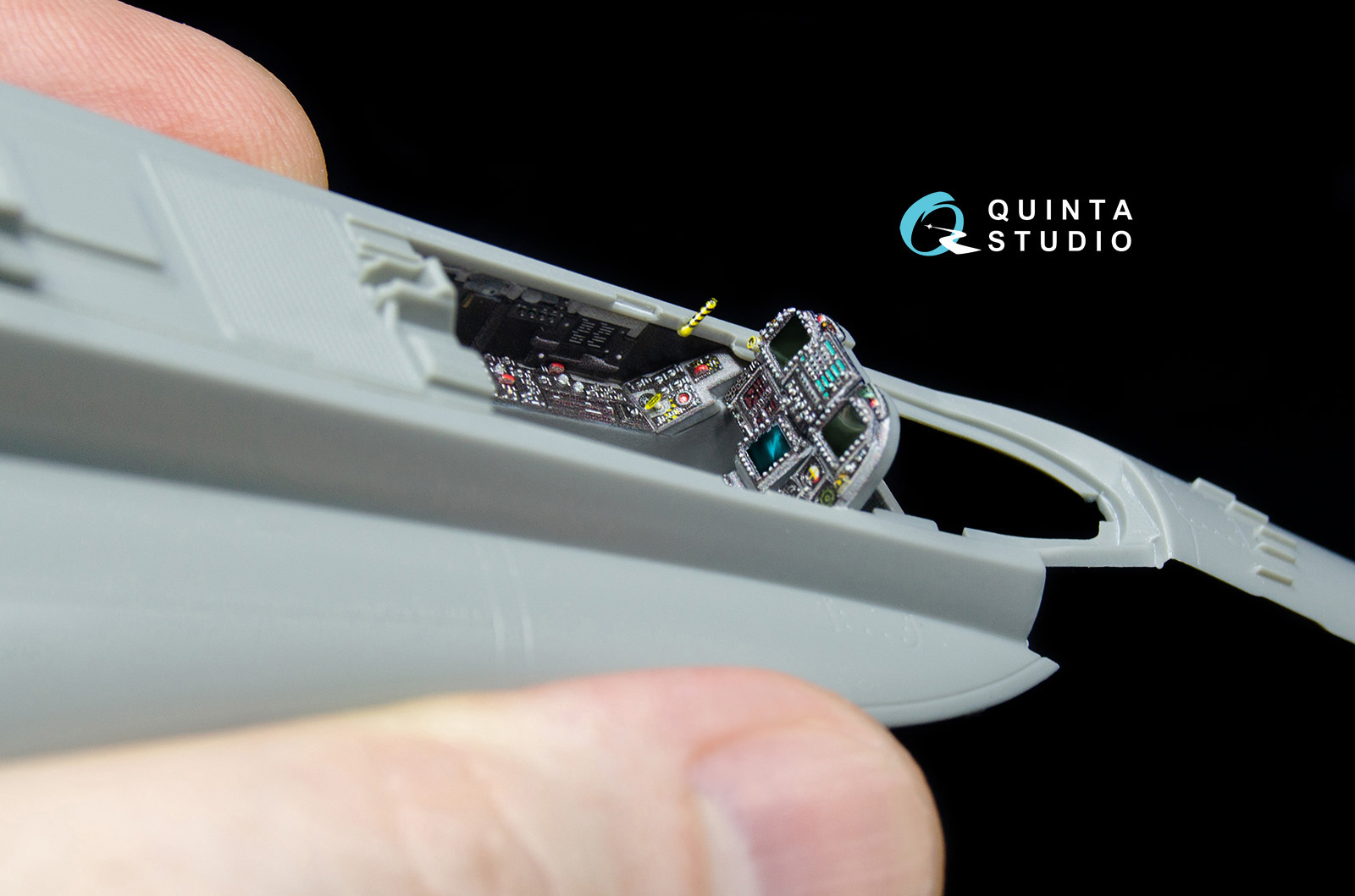 QD48040 1:48 3D Декаль интерьера кабины  F/A-18С (late) (для модели Kinetic)