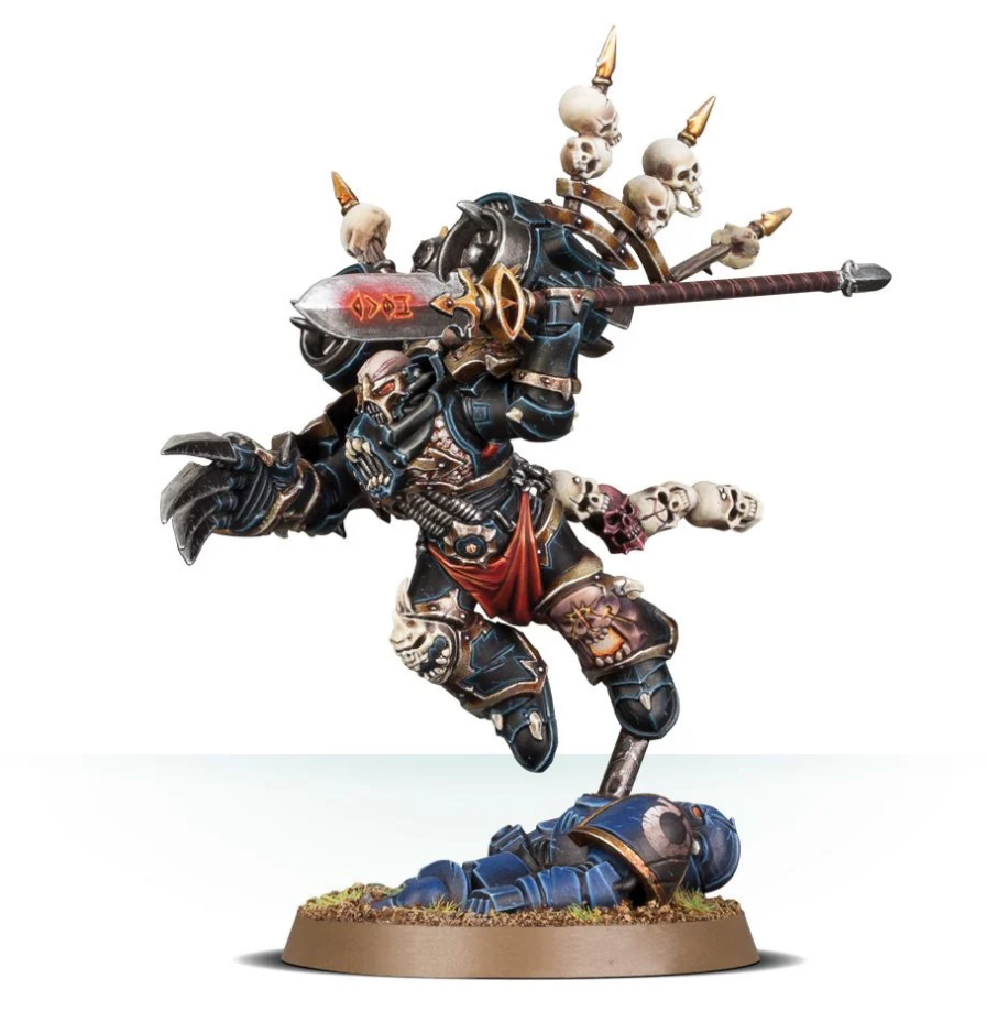 43-23GW Набор Космодесант Хаоса. Хааркен Покоритель Миров (Chaos Space Marines. Haarken Worldclaimer, Herald of the Apocalypse)