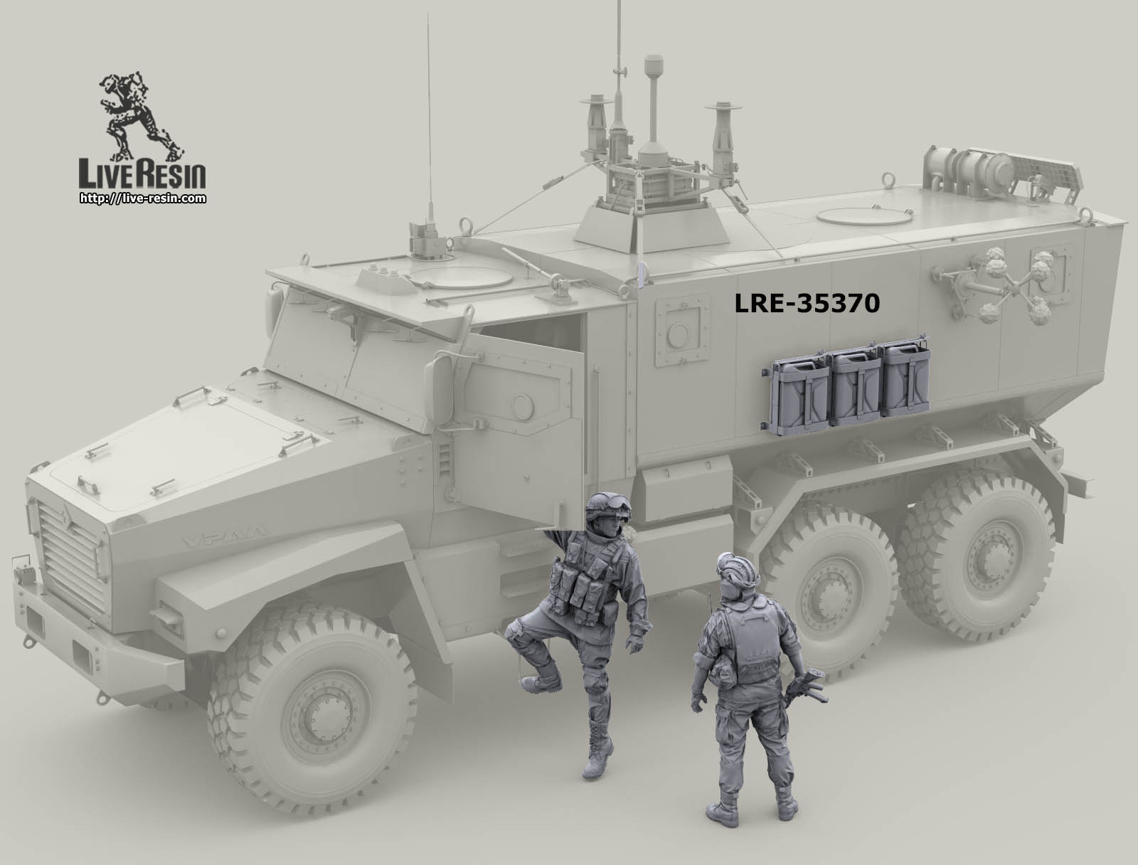 LRE35370 Современные Российские канистры 20л в креплениях на бронетехнику 6 шт