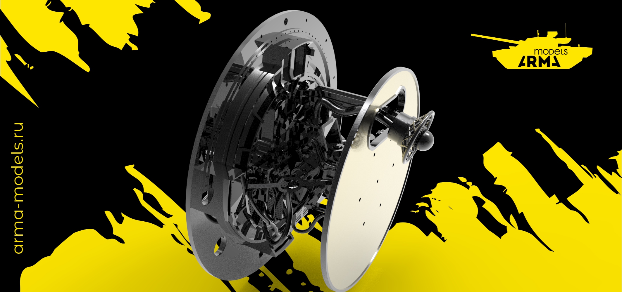 AM4904 Ультрадетализированная бортовая РЛС Су-27 Neo, 1/48 