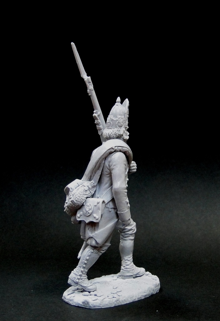 CHM-54222(М). Рядовой гренадерских полков и рот, Россия 1799 г.  54 мм. Материал - белый металл. Chronos Miniatures