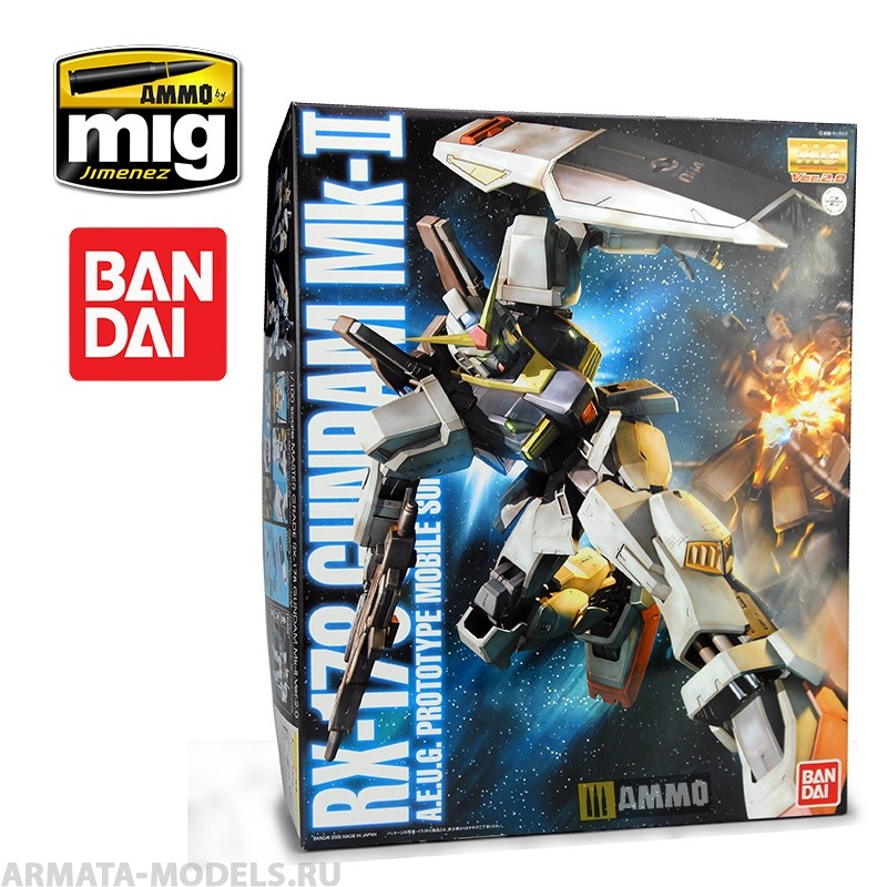 GUN0138412  BANDAI Сборная модель мобильного доспеха GUNDAM  MG 1/100 RX-178 GUNDAM MK-II VER.2.0 Bandai