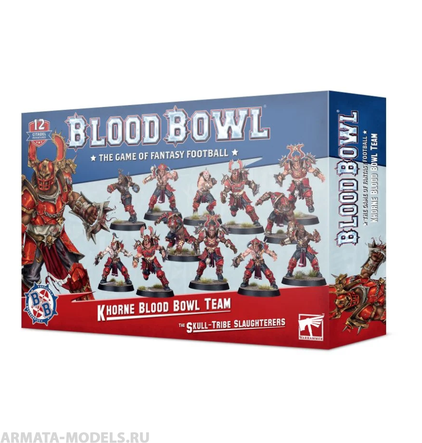 202-19GW Набор Кровавый Кубок. Команда Кхорна. Живодеры Племени Черепов (Khorne Blood Bowl Team: The Skull-tribe Slaughterers)