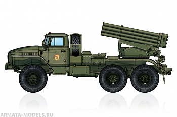 82931 РСЗО  Russian BM-21 Grad Multiple Rocket Launcher