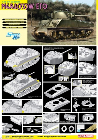 6698Д Танк М4А3 75(W) ETO Dragon
